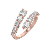 14K Rose Gold Open Wrap Wedding Ring